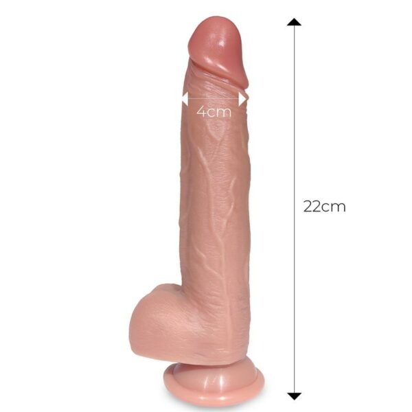 Tiberio Dildo Realista Turbo Shaking con Thrusting, Rotación 360º y Control Remoto Silicona Líquida