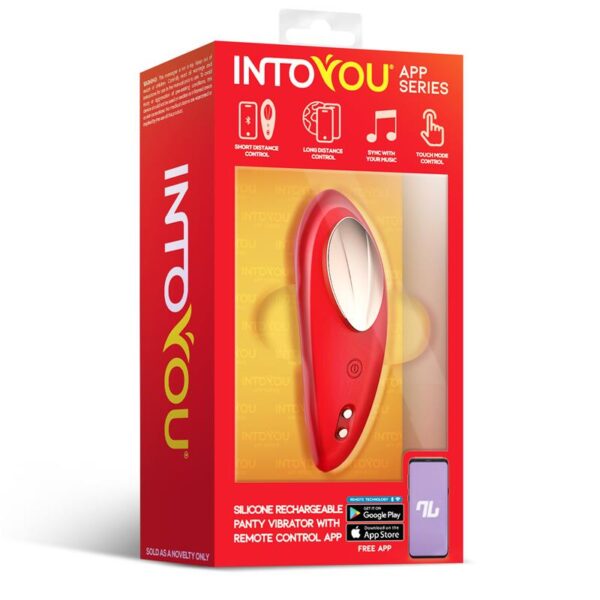 Silicone Vibrador de Braguita con APP Silicona Doble Capa Rojo