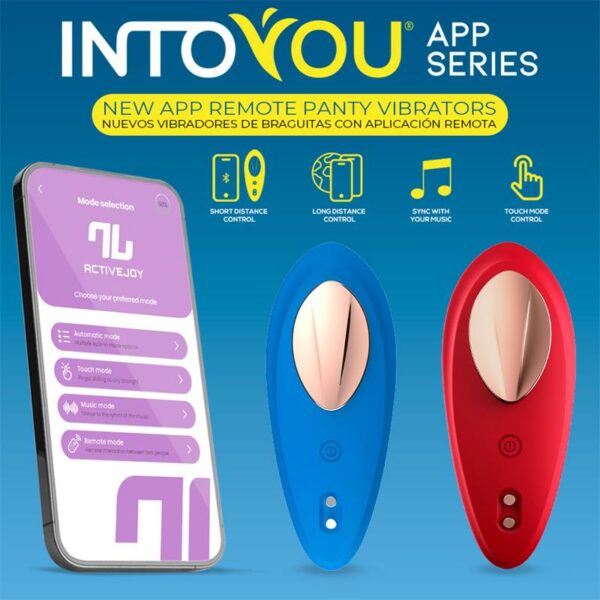 Silicone Vibrador de Braguita con APP Silicona Doble Capa Rojo