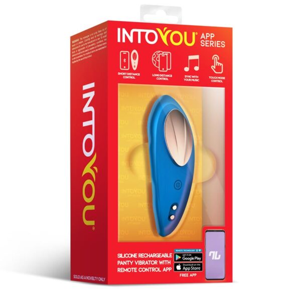 Silicone Vibrador de Braguita con APP Silicona Silicona Doble Capa Azul