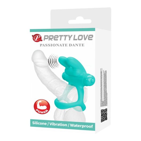 Anillo para el Pene con Vibración Passionate Dante Verde