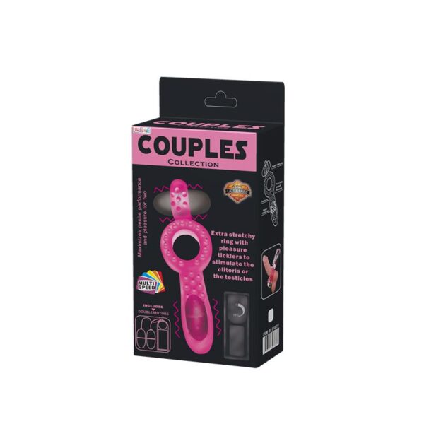 Anillo Vibrador Doble Couple Collection Rosa