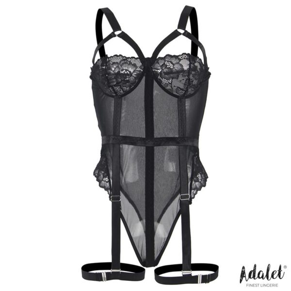 Ariana Body con Liguero y Ligas Rojo - Imagen 4