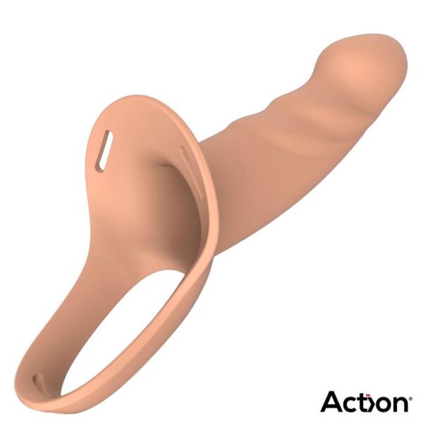 Arnés Strap-on con Dildo Hueco Silicona Premium Talla L