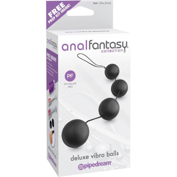 Bolas Anales Vibradoras Deluxe - Color Negro