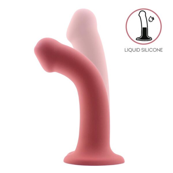 Bouncy Dildo Silicona Líquida Hiper Flexible 7.5 - 19 cm Talla L Burgundy