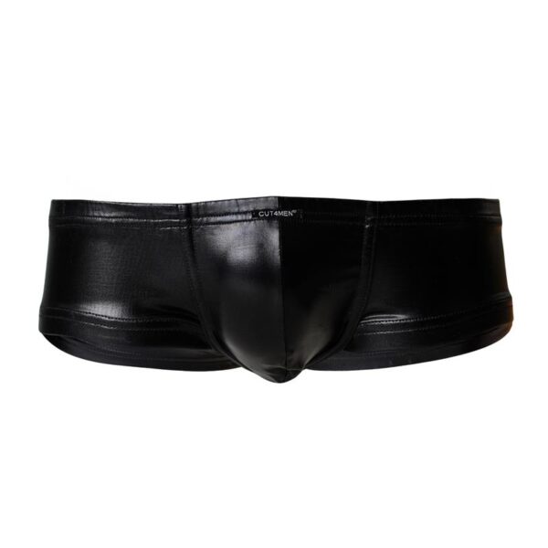 C4M10 Boxers Tipo Shorts Leatherette Negro