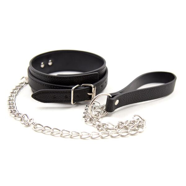 Collar con Correa de Patrón de Serpiente - Imagen 6