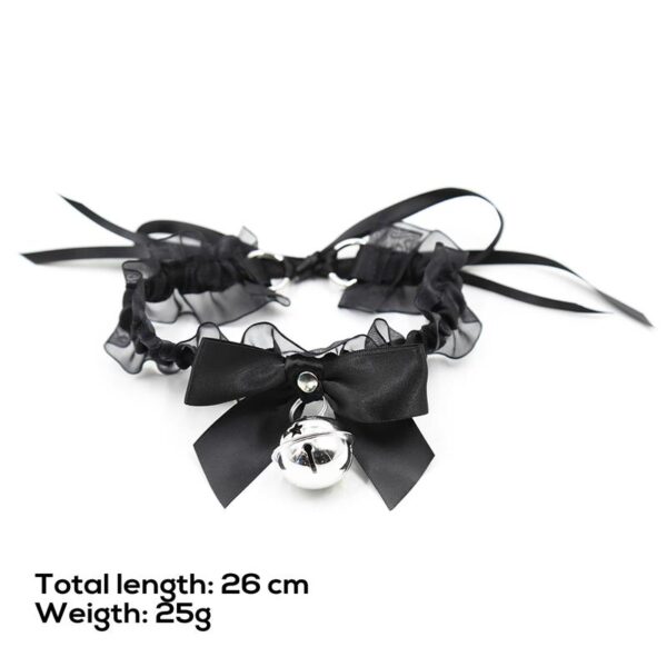 Collar con Lazo, Cascabel y Encaje - Imagen 5