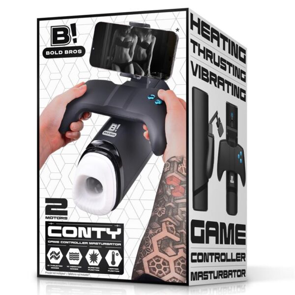 Conty Masturbador con Thrusting, Vibración y Calor Game Controller