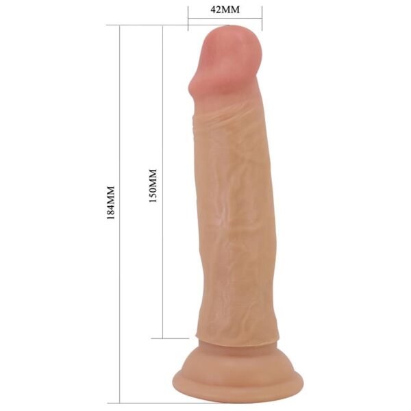 Dildo con Piel Deslizante 18.4 cm