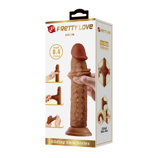 Dildo con Piel Deslizante 21.4 cm