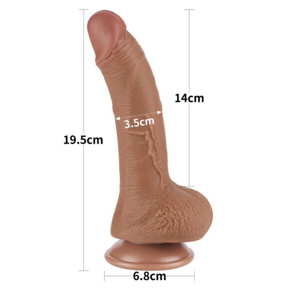 Dildo Sliding Skin 7.5 Marrón - Imagen 19