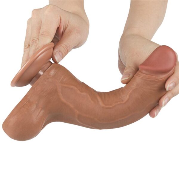 Dildo Sliding Skin 8.5 Marrón - Imagen 17