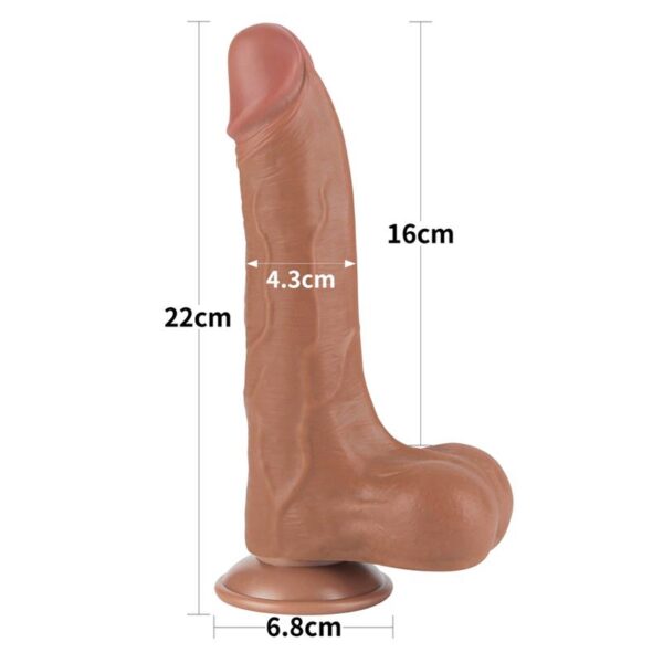 Dildo Sliding Skin 8.5 Marrón - Imagen 18