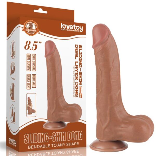 Dildo Sliding Skin 8.5 Marrón - Imagen 20