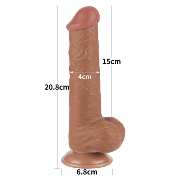 Dildo Sliding Skin 8 Marrón - Imagen 20