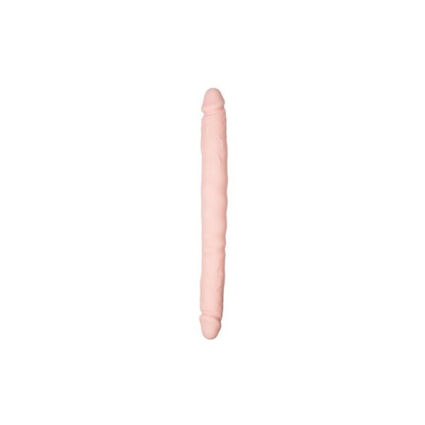 Dildo Doble Flexible Silicona Natural 40 cm