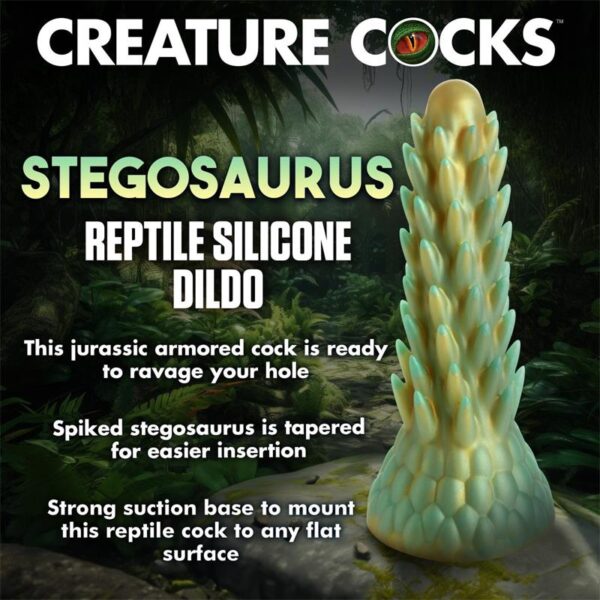 Dildo Dragón Stegosaurus Spiky Reptile - Imagen 7