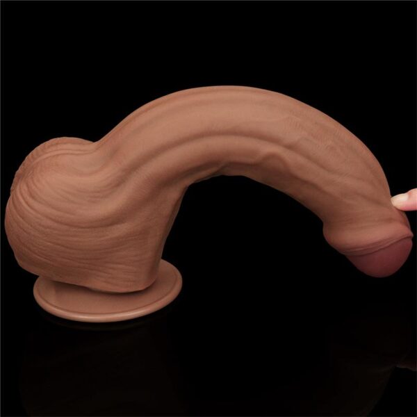 Dildo Dual Density Piel Desizante 11.5