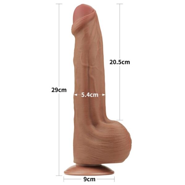 Dildo Dual Density Piel Desizante 11.5