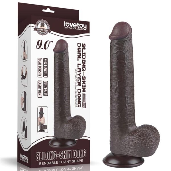 Dildo Dual Density Piel Deslizante 9 - Imagen 15