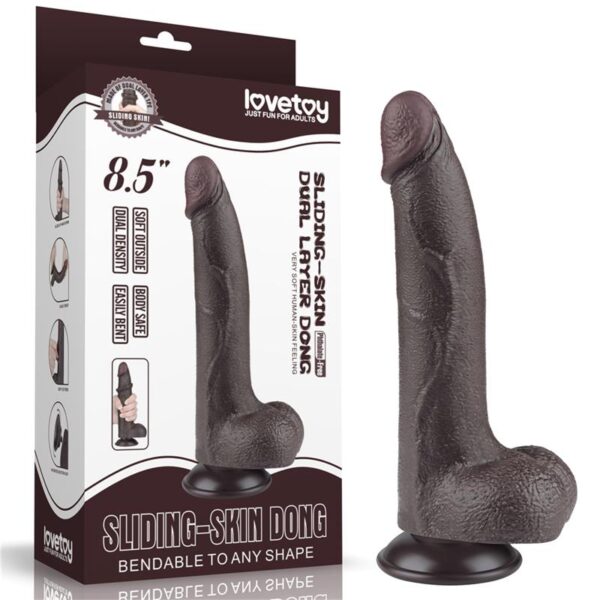Dildo Dual Layer Piel Deslizante 8.5 - Imagen 23