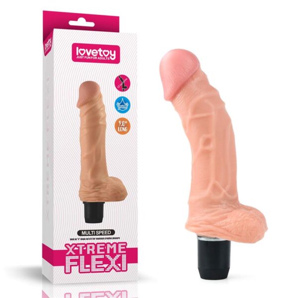 Dildo Flexi 9 con Vibración Natural