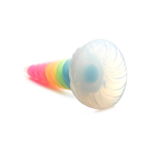 Dildo Luminiscente Rainbow Brilla en la Oscuridad