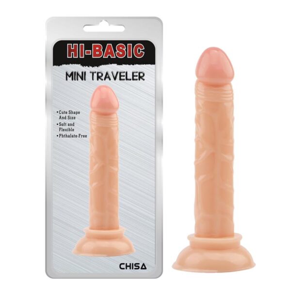 Dildo Mini Traveler 14 x 2.5 cm Natural