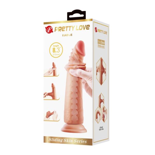 Dildo Piel Deslizante Kable 8.3 - 21 cm