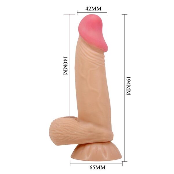 Dildo Realista con Piel Deslizante 19.4 cm - Imagen 10