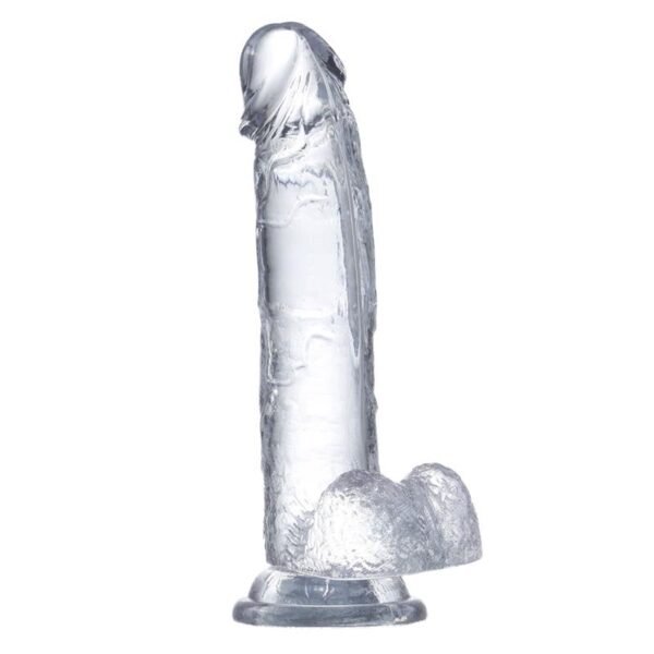 Dildo Realista con Testículos Material Cristalino 22 cm - Imagen 3