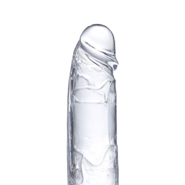 Dildo Realista con Testículos Material Cristalino 22 cm - Imagen 4