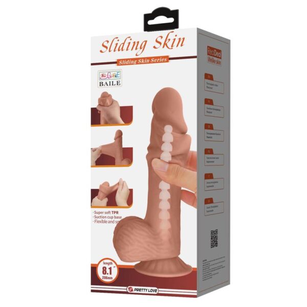 Dildo Realista Piel Deslizante 20.6 cm