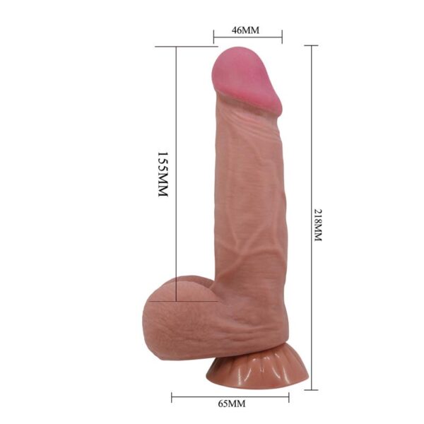 Dildo Realista Piel Deslizante 21.8 cm