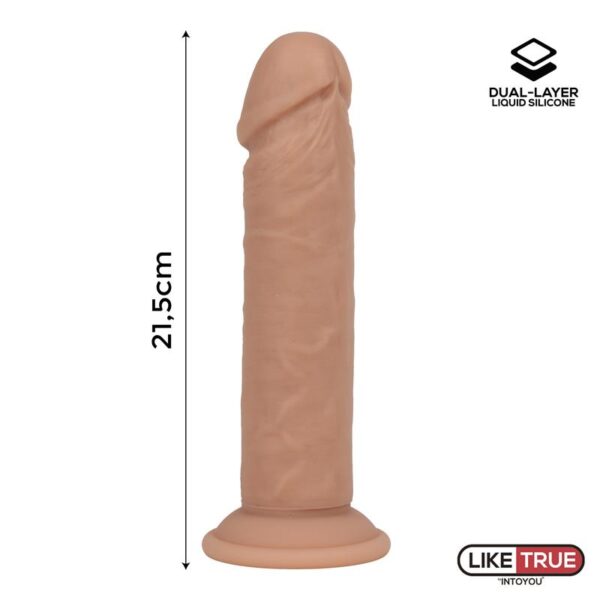 Dildo Realista Silicona Líquida Dual Layer 8.5