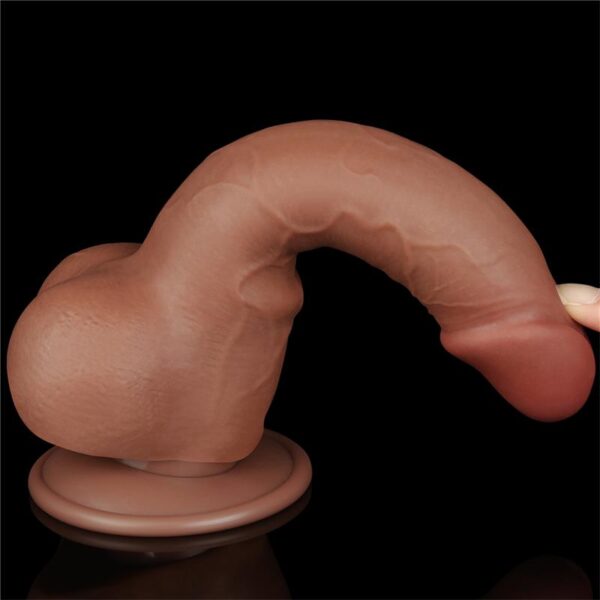 Dildo Sliding Skin 7.5 Marron