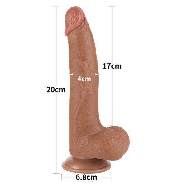 Dildo Sliding Skin 8.5 Marrón