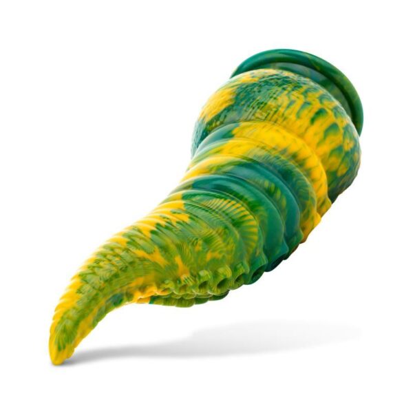 Dildo Tentacle Delight Verde y Amarillo 22.4 cm - 8.8