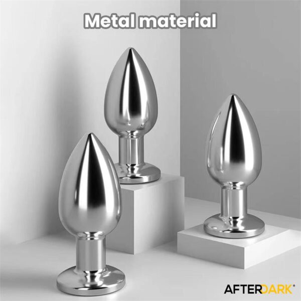 Dimpor Plug Anal Cromado con Vibración USB Magnético Talla L - Imagen 11