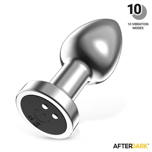 Dimpor Plug Anal Cromado con Vibración USB Magnético Talla L - Imagen 9