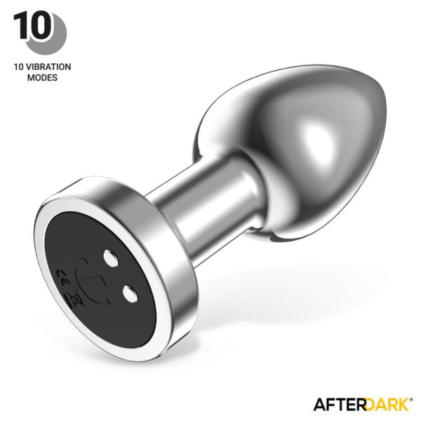 Dimpor Plug Anal Cromado con Vibración USB Magnético Talla L - Imagen 10