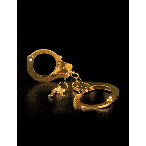 Fetish Fantasy Gold Esposas de Metal Doradas - Imagen 7