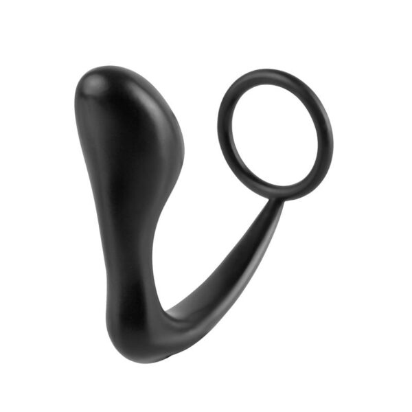 Estimulador Anal Ass-Gasm Cockring Plug  - Color Negro - Imagen 2