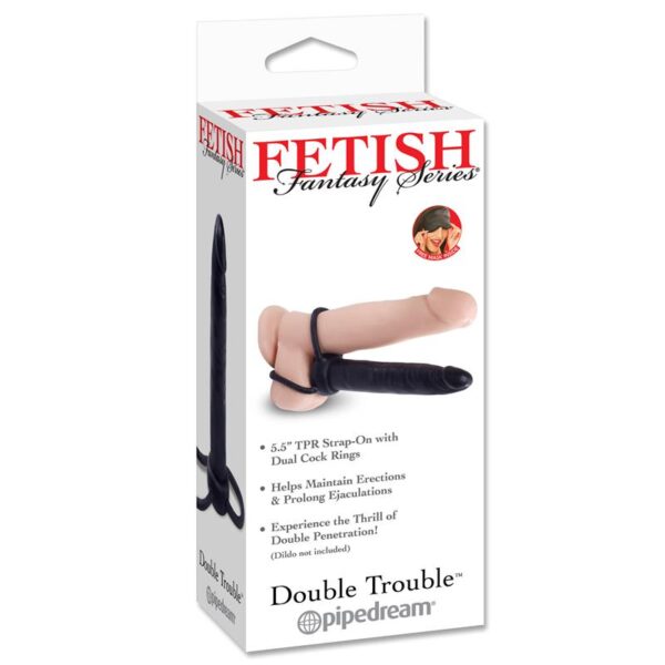 Fetish Fantasy Series Dildo Double Trouble Negro - Imagen 4