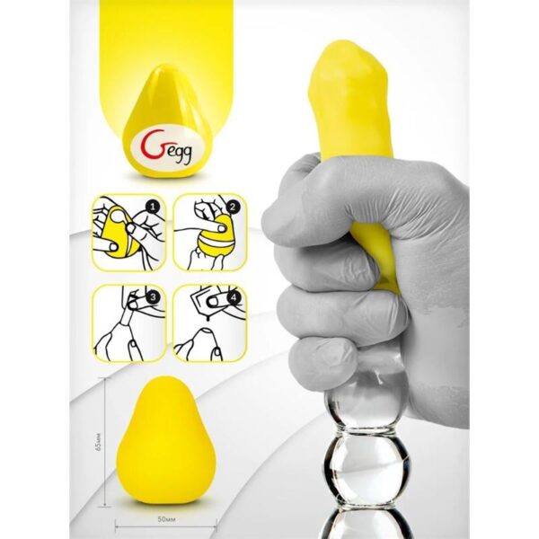 Gegg Huevo Masturbador Amarillo - Imagen 6