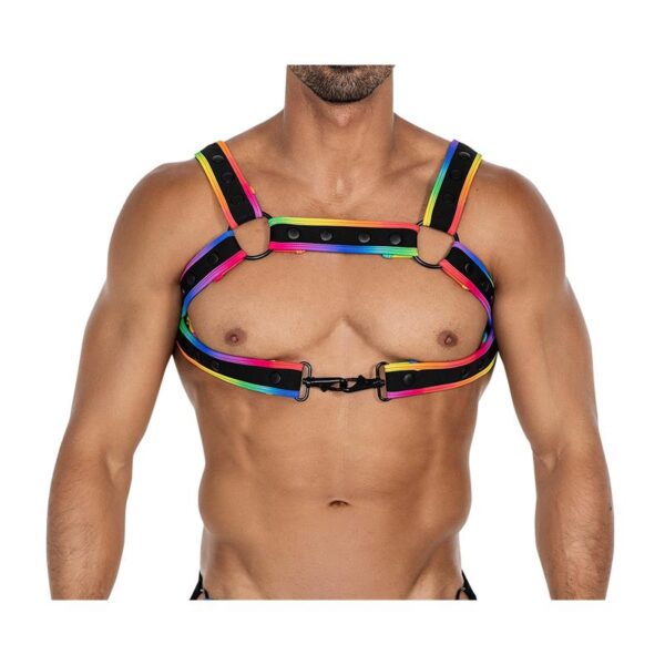 H4RNESS05 Arnés de Pecho Neon MultiColor Talla Única - Imagen 5