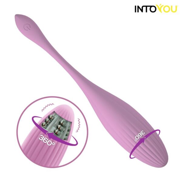 Huevo Vibrador con Bolas Internas con Rotación y APP USB