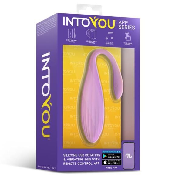 Huevo Vibrador con Bolas Internas con Rotación y APP USB